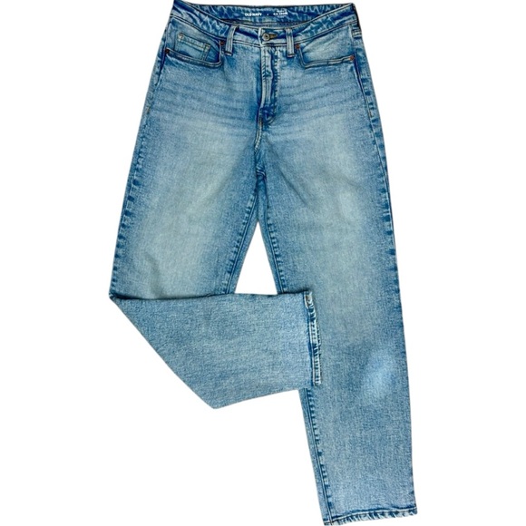 Old Navy High Rise OG Loose Straight Jeans Light Wash Size 4 GUC - Picture 10 of 12